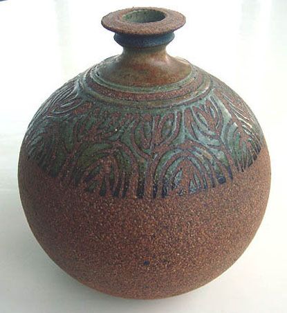 Ed Drahanchuk high quality Signed Studio Pottery Lidded Vessel